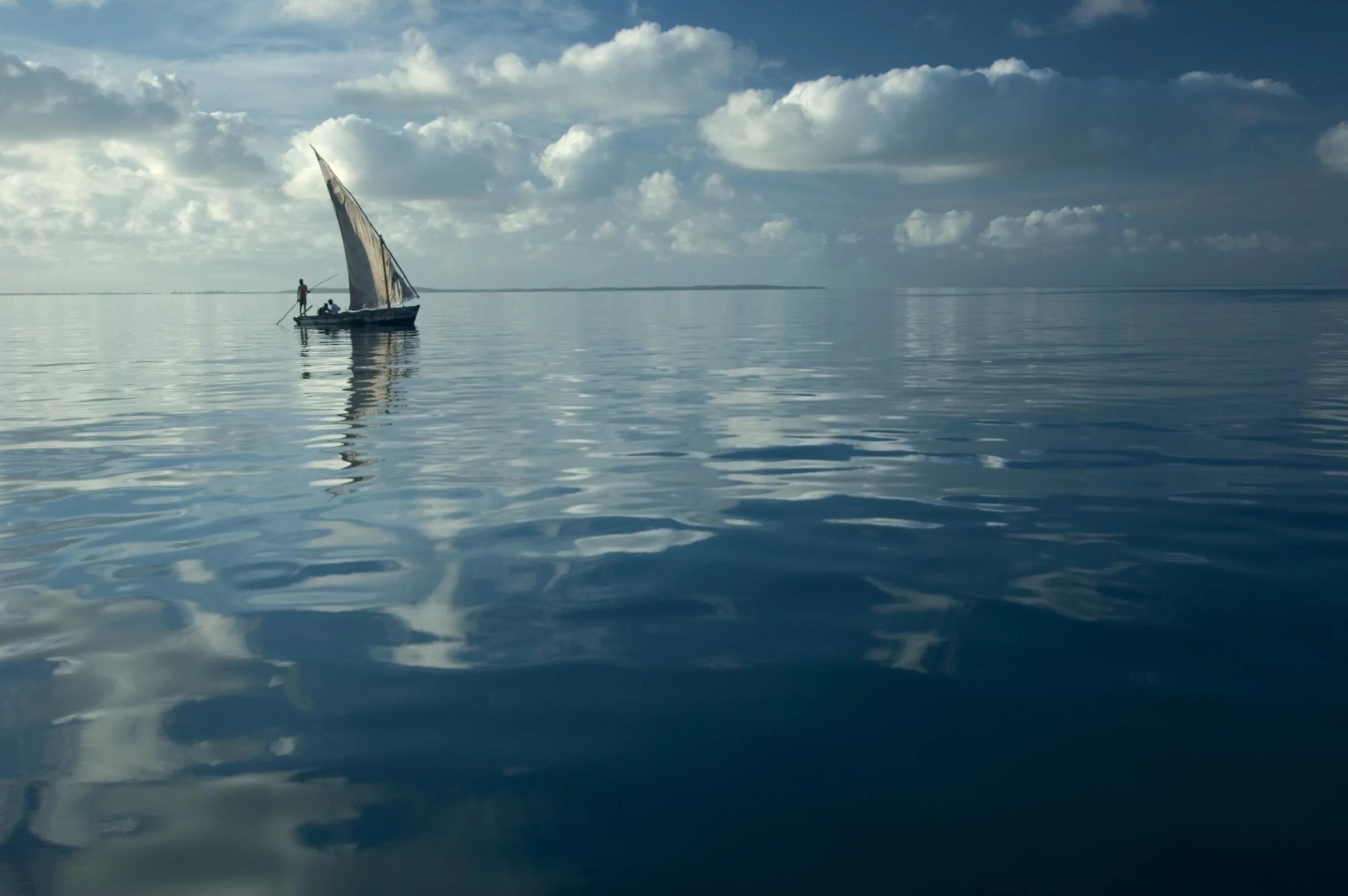 Traditional dhow sailing in the Bazaruto Archipelago